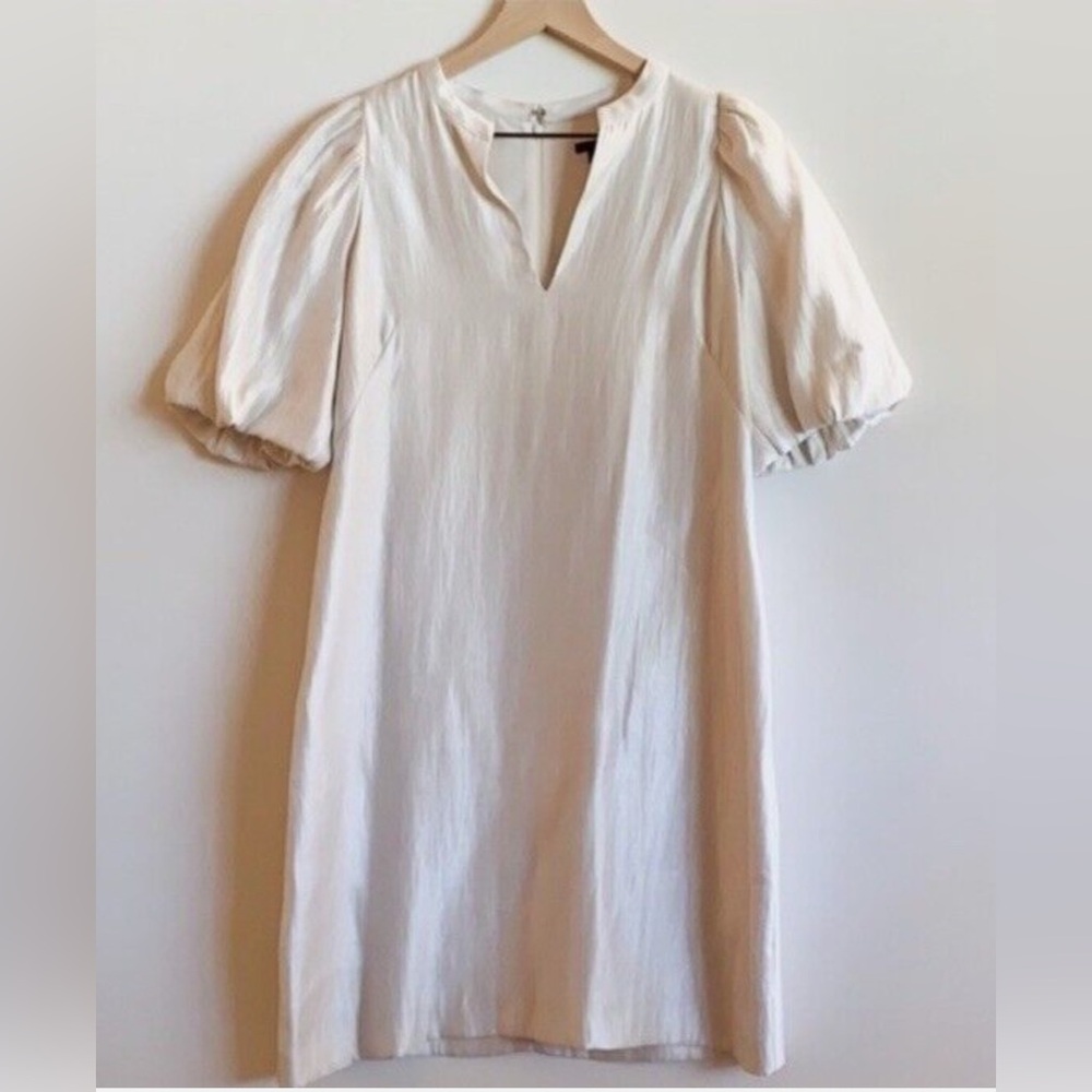 Ann Taylor champagne shift dress - Picture 4 of 6